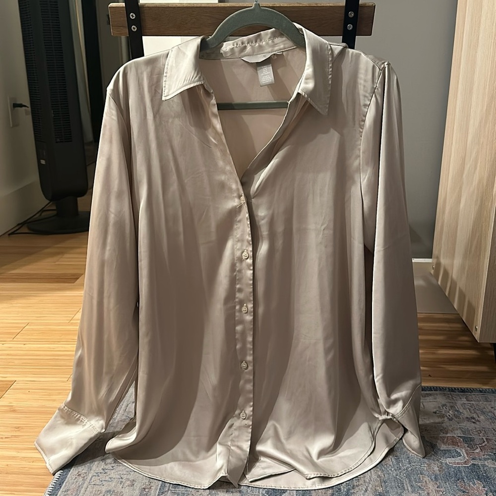 H&M satin blouse